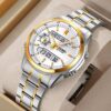Classy men’s vintage style LIEBIG dual digital and analogue display watch