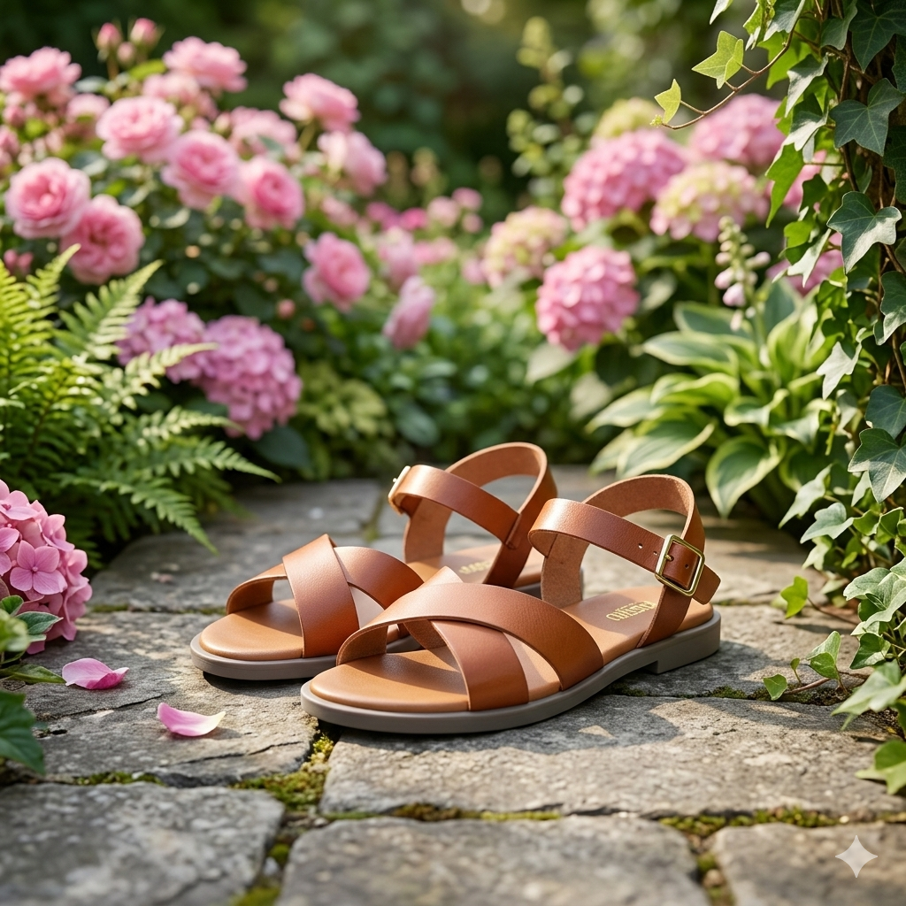 Genuine leather women’s summer style open sandals - Image 4