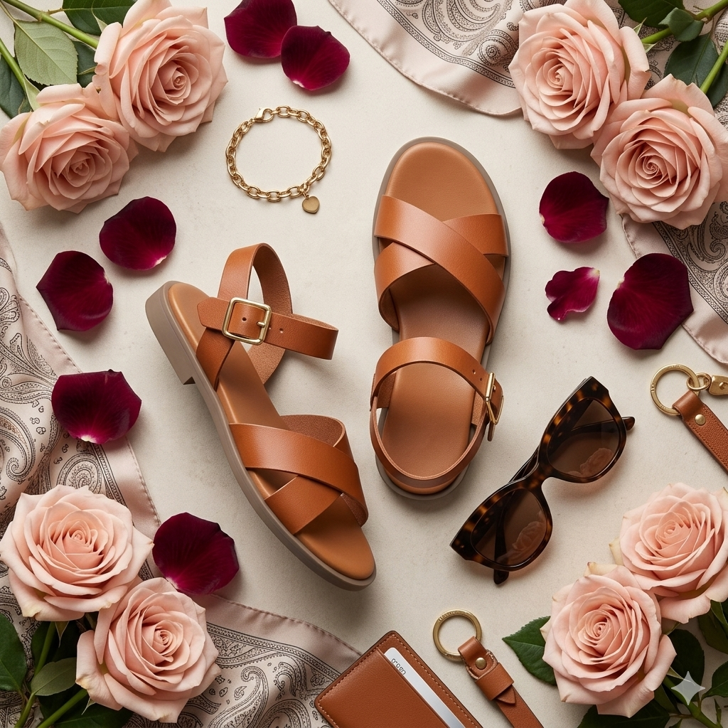 Genuine leather women’s summer style open sandals - Image 9