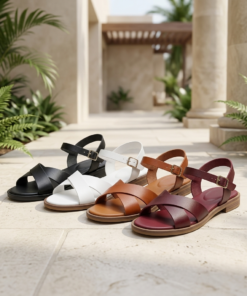 Genuine leather women’s summer style open sandals