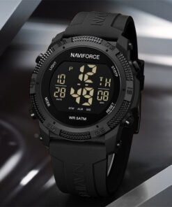 Alternative view of Premium Naviforce Men’s Casual Sporty LCD Digital Silicone Strap Wristwatch