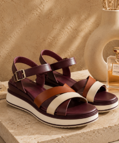 Alternative view of Classy ladies Luna Comfort Platform Cross-Strap Sandals